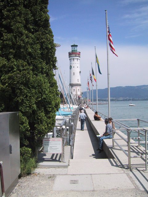 Blick zum Leuchtturm